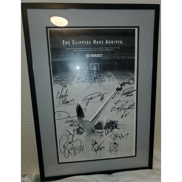 Other - VTG 1997 LA CLIPPERS Playoffs 13 Player Signed Autographed Poster Vs Utah - RARE